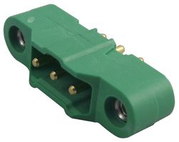 HARWIN M300-MV10345M1 Pin Header, Black / Green, Wire-to-Board, 3 mm, 1 Rows, 3 Contacts, Through Hole, M300