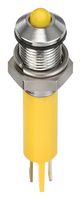 APEM Q6P1CXXY24E 发光二极管指示器 面板安装, 黄色, 24 VDC, 6 mm, 20 mA, 30 mcd, IP67