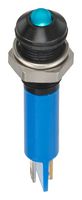 APEM Q6P1BXXB12E 发光二极管指示器 面板安装, 蓝色, 12 VDC, 6 mm, 20 mA, 1.2 cd, IP67