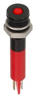 APEM Q6F1BXXR12E 发光二极管指示器 面板安装, 红色, 12 VDC, 6 mm, 20 mA, 10 mcd, IP67