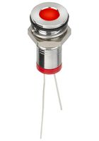 APEM Q8F6BXXR02E 发光二极管指示器 面板安装, 红色, 2 VDC, 8 mm, 20 mA, 12 mcd, IP67