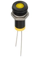 APEM Q8F6BXXY02E 发光二极管指示器 面板安装, 黄色, 2 VDC, 8 mm, 20 mA, 6 mcd, IP67