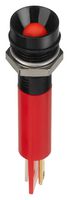 APEM Q8R1BXXR12E 发光二极管指示器 面板安装, 红色, 12 VDC, 8 mm, 20 mA, 100 mcd, IP67