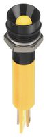 APEM Q8R1BXXY12E 发光二极管指示器 面板安装, 黄色, 12 VDC, 8 mm, 20 mA, 50 mcd, IP67