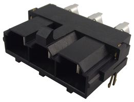 MOLEX 42820-3214 引脚针座, 电源, 线至板, 10 mm, 1 排, 3 触点, 通孔直角, Mini-Fit Sr. 42820