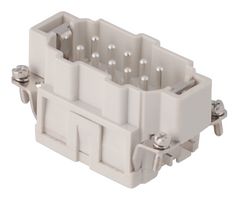 MOLEX / GWCONNECT 7310.5962.0 重载型连接器, 10+PE信号, 93601, 插入件, 10触芯, 10B, 插头, 推压锁销