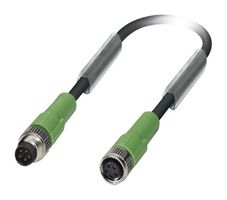 PHOENIX CONTACT 1404479 Sensor Cable, M8 Plug, M8 Receptacle, 5 Positions, 300 mm, 11.8 "