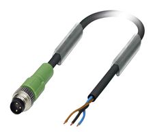 PHOENIX CONTACT 1693584 Sensor Cable, M8 Plug, Free End, 3 Positions, 10 m, 33 ft