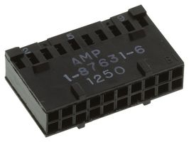 AMP - TE CONNECTIVITY 1-87631-6 连接器外壳, AMPMODU IV/V, 插座, 20 路, 2.54 mm, AMPMODU IV/V系列触芯