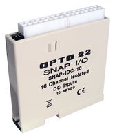 OPTO 22 SNAPIDC16 Input Module, SNAP Series, Digital, Discrete, 16 Point, 10 to 32 Vdc, Load Sourcing