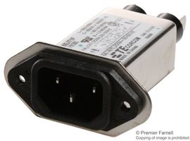 TE CONNECTIVITY - CORCOM 6EJT1F 滤波IEC电源入口模块, IEC C14, 通用, 6 A, 250 VAC