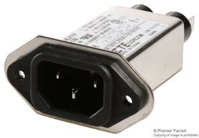TE CONNECTIVITY - CORCOM 10EJT1F 滤波IEC电源入口模块, IEC C14, 通用, 10 A, 250 VAC