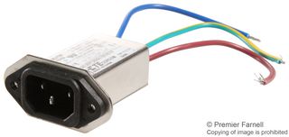 TE CONNECTIVITY - CORCOM 3EJT8F 滤波IEC电源入口模块, IEC C14, 通用, 3 A, 250 VAC