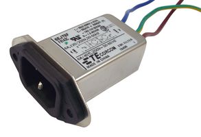 TE CONNECTIVITY - CORCOM 6EJT8F 滤波IEC电源入口模块, IEC C14, 通用, 6 A, 250 VAC