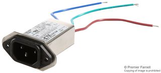 TE CONNECTIVITY - CORCOM 10EJT8F 滤波IEC电源入口模块, IEC C14, 通用, 10 A, 250 VAC