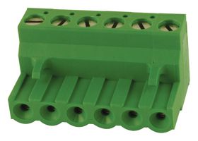 BUCHANAN - TE CONNECTIVITY 796634-6 Pluggable Terminal Block, 5.08 mm, 6 Ways, 30 AWG, 12 AWG, 3 mm², Screw