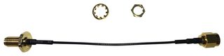 MULTICOMP PRO MC001027 RF Coaxial Cable Assembly, 1.37mm, IP67 contact-sealed SMA B/H JackSMA Plug, 100mm