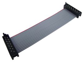 TE CONNECTIVITY 2205111-3 Ribbon Cable, Micro-Match Plug to Micro-Match Plug, 20 Ways, 7.87 ", 200 mm, 1.27 mm