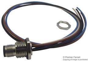 PHOENIX CONTACT 1411604 Sensor Cable, M12 Plug, Free End, 4 Positions, 500 mm, 19.6 "