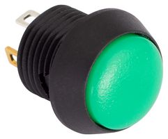 EOZ FL13LG5 工业按钮开关, FL Series, 13.5 mm, SPST-常开, 瞬态, 圆形顶, 绿色