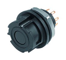 BINDER 09-0774-000-08 圆形连接器, Miniature Circular Connector, NCC 770 Series, 法兰安装插座, 8 触点, 焊接插座, 卡口
