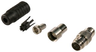 TE CONNECTIVITY 1-2823449-3 传感器连接器, M12轨, A编码, 公, 5路, M12, 公, 5路, 压接插头, 直形线缆安装