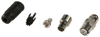 TE CONNECTIVITY 1-2823450-2 传感器连接器, M12轨, A编码, 母, 5路, M12, 母, 5路, 压接插座, 直形线缆安装