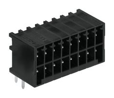 WAGO 713-1428 端子块, 针座, 3.5 mm, 16 路, 10 A, 160 V, 通孔直角