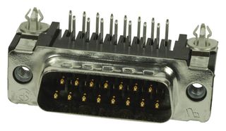 AMP - TE CONNECTIVITY 5747841-4 D-Sub 连接器, DB15, 标准, 插头, AMPLIMITE HD-20, 15 触点, DA, 焊接