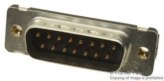 AMP - TE CONNECTIVITY 5747872-8 D Sub Connector, DB15, Standard, Plug, AMPLIMITE HD-20, 15 Contacts, DA, Solder