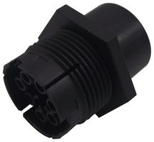TE CONNECTIVITY 2213225-1 圆形连接器, Standard Circular Connector, Nector M Series, 法兰安装插座, 5 触点, 压接插座-无触芯, 螺纹