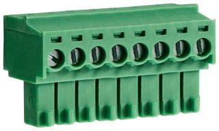 CAMDENBOSS CTBP92HD/8 Pluggable Terminal Block, 3.5 mm, 8 Ways, 28 AWG, 16 AWG, 1 mm², Clamp