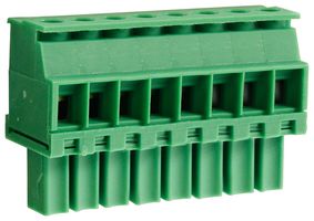CAMDENBOSS CTBP92VD/8R Pluggable Terminal Block, Reversed, 3.5 mm, 8 Ways, Screw