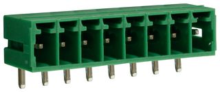CAMDENBOSS CTBP93HD/8 Terminal Block, Closed Ended, Header, 3.5 mm, 8 Ways, Through Hole Right Angle