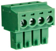 CAMDENBOSS CTBP92HE/4 Pluggable Terminal Block, 3.81 mm, 4 Ways, 28 AWG, 16 AWG, 1 mm², Clamp