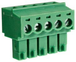 CAMDENBOSS CTBP92HE/5 Pluggable Terminal Block, 3.81 mm, 5 Ways, 28 AWG, 16 AWG, 1 mm², Clamp
