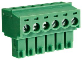 CAMDENBOSS CTBP92HE/6 Pluggable Terminal Block, 3.81 mm, 6 Ways, 28 AWG, 16 AWG, 1 mm², Clamp