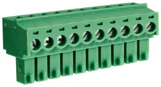 CAMDENBOSS CTBP92HE/10 Pluggable Terminal Block, 3.81 mm, 10 Ways, 28 AWG, 16 AWG, 1 mm², Clamp
