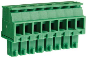 CAMDENBOSS CTBP92VE/8S Pluggable Terminal Block, 3.81 mm, 8 Ways, 28 AWG, 16 AWG, 1 mm², Clamp