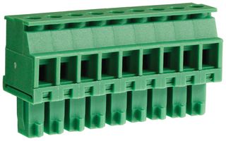 CAMDENBOSS CTBP92VE/9S Pluggable Terminal Block, 3.81 mm, 9 Ways, 28 AWG, 16 AWG, 1 mm², Clamp