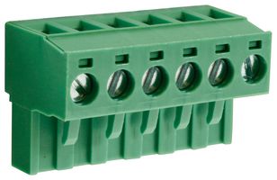 CAMDENBOSS CTBP9208/6 Pluggable Terminal Block, 5.08 mm, 6 Ways, 28 AWG, 14 AWG, 1.5 mm², Clamp