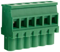 CAMDENBOSS CTBP92VJ/6S Pluggable Terminal Block, 5.08 mm, 6 Ways, 28 AWG, 14 AWG, 1.5 mm², Clamp