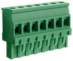 CAMDENBOSS CTBP92VJ/7R Pluggable Terminal Block, Reversed, 5.08 mm, 7 Ways, 28 AWG, 14 AWG, 1.5 mm², Clamp