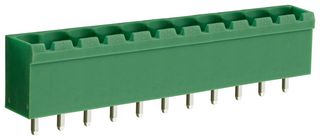 CAMDENBOSS CTBP9308/11 Terminal Block, Closed Ended, Header, 5.08 mm, 11 Ways, Through Hole Vertical