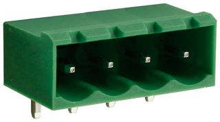 CAMDENBOSS CTBP9358/4 Terminal Block, Closed Ended, Header, 5.08 mm, 4 Ways, Through Hole Right Angle