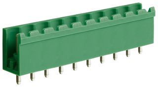 CAMDENBOSS CTBP9308/10AO 端子块, 开口式, 针座, 5.08 mm, 10 路, 通孔竖直
