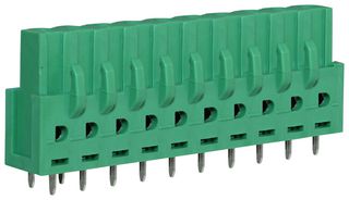 CAMDENBOSS CTBP97VJ/10 Terminal Block, Socket, 5.08 mm, 10 Ways, Through Hole Vertical