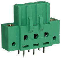 CAMDENBOSS CTBP97VJ/3FL Terminal Block, Flanged, Socket, 5.08 mm, 3 Ways, Through Hole Vertical