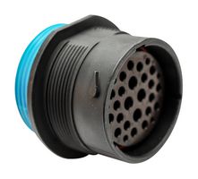 AMPHENOL SINE/TUCHEL AHDP04-24-29SR-WTA 圆形连接器, IP69K, 标准圆形连接器, DuraMate AHDP Series, 法兰安装插座, 29 触点, 压接插座-无触芯, 卡口