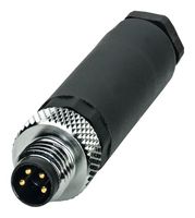 PHOENIX CONTACT 1681169 传感器连接器, IP67, M8, 公, 4路, 焊接插头, 直形线缆安装